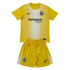 Inter Milan Børn Målmand Udebanetrøje 2025-26 Fodboldsæt