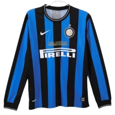 Inter Milan Hjemmebanetrøje Retro 2009-10 Langærmet Fodboldsæt