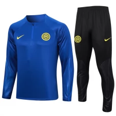 Inter Milan Træningssæt Børn 2023-24 - 1-4 Zip Blå