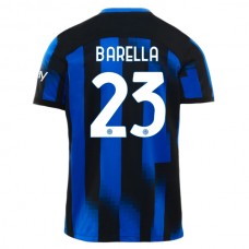 Inter Milan Trøje 2023-24 Nicolò Barella 23 Hjemmebanetrøje