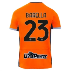 Inter Milan Trøje 2023-24 Nicolò Barella 23 Tredjetrøje