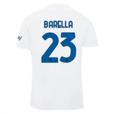 Inter Milan Trøje 2023-24 Nicolò Barella 23 Udebanetrøje