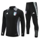 Italien Børn Træningssæt 2024-25 - 1-4 Zip Sort