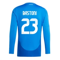 Italien EM 2024 Bastoni 23 Hjemmebanetrøje Langærmet Fodboldsæt
