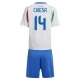 Italien EM 2024 Børn Chiesa 14 Udebanetrøje Fodboldsæt