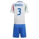 Italien EM 2024 Børn Dimarco 3 Udebanetrøje Fodboldsæt