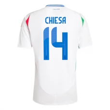 Italien EM 2024 Chiesa 14 Udebanetrøje Fodboldsæt