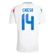 Italien EM 2024 Chiesa 14 Udebanetrøje Fodboldsæt
