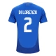 Italien EM 2024 Di Lorenzo 2 Hjemmebanetrøje Fodboldsæt