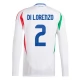 Italien EM 2024 Di Lorenzo 2 Udebanetrøje Langærmet Fodboldsæt