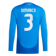 Italien EM 2024 Dimarco 3 Hjemmebanetrøje Langærmet Fodboldsæt
