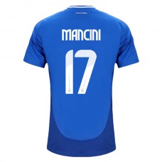 Italien EM 2024 Mancini 17 Hjemmebanetrøje Fodboldsæt