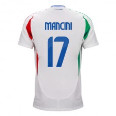 Italien EM 2024 Mancini 17 Udebanetrøje Fodboldsæt