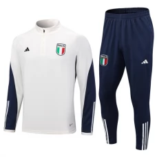 Italien Træningssæt 2023-24 - 1-4 Zip Hvid