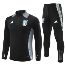 Italien Træningssæt 2024-25 - 1-4 Zip Sort