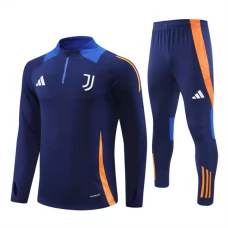Juventus Børn Træningssæt 2024-25 - 1-4 Zip Blå