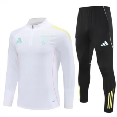 Juventus Børn Træningssæt 2025-26 - 1-4 Zip Hvid