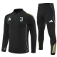 Juventus Børn Træningssæt 2025-26 - 1-4 Zip Sort