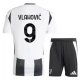 Juventus Børn Vlahović 9 Hjemmebanetrøje 2024-25 Fodboldsæt