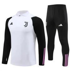 Juventus Træningssæt Børn 2023-24 - 1-4 Zip Hvid Sort