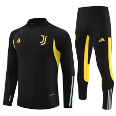 Juventus Træningssæt Børn 2023-24 - 1-4 Zip Sort Gul