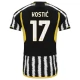 Juventus Trøje 2023-24 Kostic 17 Hjemmebanetrøje