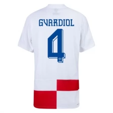 Kroatien EM 2024 Gvardiol 4 Hjemmebanetrøje Fodboldsæt