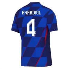 Kroatien EM 2024 Gvardiol 4 Udebanetrøje Fodboldsæt