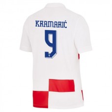 Kroatien EM 2024 Kramarić 9 Hjemmebanetrøje Fodboldsæt