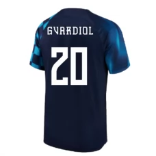 Kroatien VM 2022 Gvardiol 20 Udebanetrøje Fodboldsæt