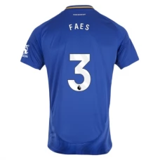 Leicester City Faes 3 Hjemmebanetrøje 2024-25 Fodboldsæt