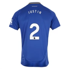 Leicester City Justin 2 Hjemmebanetrøje 2024-25 Fodboldsæt