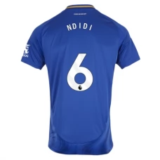 Leicester City Ndidi 6 Hjemmebanetrøje 2024-25 Fodboldsæt