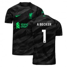 Liverpool A.Becker 1 Målmand Hjemmebanetrøje 2023-24 Fodboldsæt