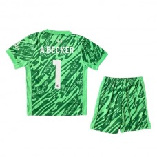 Liverpool Børn A.Becker 1 Målmand Udebanetrøje 2024-25 Fodboldsæt