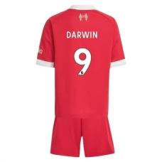 Liverpool Børn Darwin 9 Hjemmebanetrøje 2025-26 Fodboldsæt