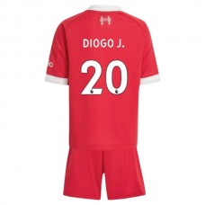 Liverpool Børn Diogo J. 20 Hjemmebanetrøje 2025-26 Fodboldsæt
