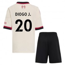 Liverpool Børn Diogo J. 20 Udebanetrøje 2025-26 Fodboldsæt