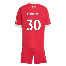 Liverpool Børn Frimpong 30 Hjemmebanetrøje 2025-26 Fodboldsæt