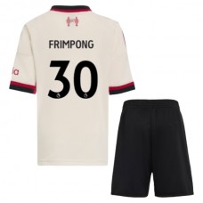 Liverpool Børn Frimpong 30 Udebanetrøje 2025-26 Fodboldsæt