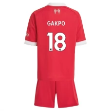 Liverpool Børn Gakpo 18 Hjemmebanetrøje 2025-26 Fodboldsæt