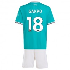 Liverpool Børn Gakpo 18 Tredjetrøje 2025-26 Fodboldsæt