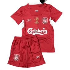 Liverpool Børn Hjemmebanetrøje Retro 2004-05 Fodboldsæt