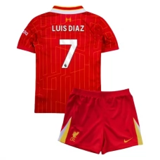 Liverpool Børn Luis Díaz 7 Hjemmebanetrøje 2024-25 Fodboldsæt