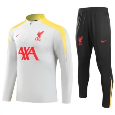 Liverpool Børn Træningssæt 2024-25 - 1-4 Zip Grå