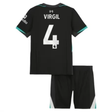 Liverpool Børn Virgil 4 Udebanetrøje 2024-25 Fodboldsæt