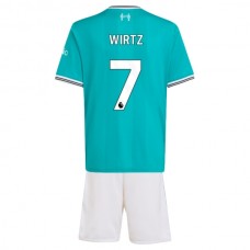 Liverpool Børn Wirtz 7 Tredjetrøje 2025-26 Fodboldsæt