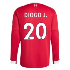 Liverpool Diogo J. 20 Hjemmebanetrøje 2025-26 Langærmet Fodboldsæt