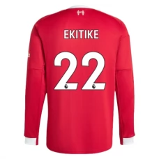 Liverpool Ekitike 22 Hjemmebanetrøje 2025-26 Langærmet Fodboldsæt