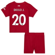 Liverpool Fodboldsæt Børn 2022-23 Diogo J. 20 Hjemmebanetrøje